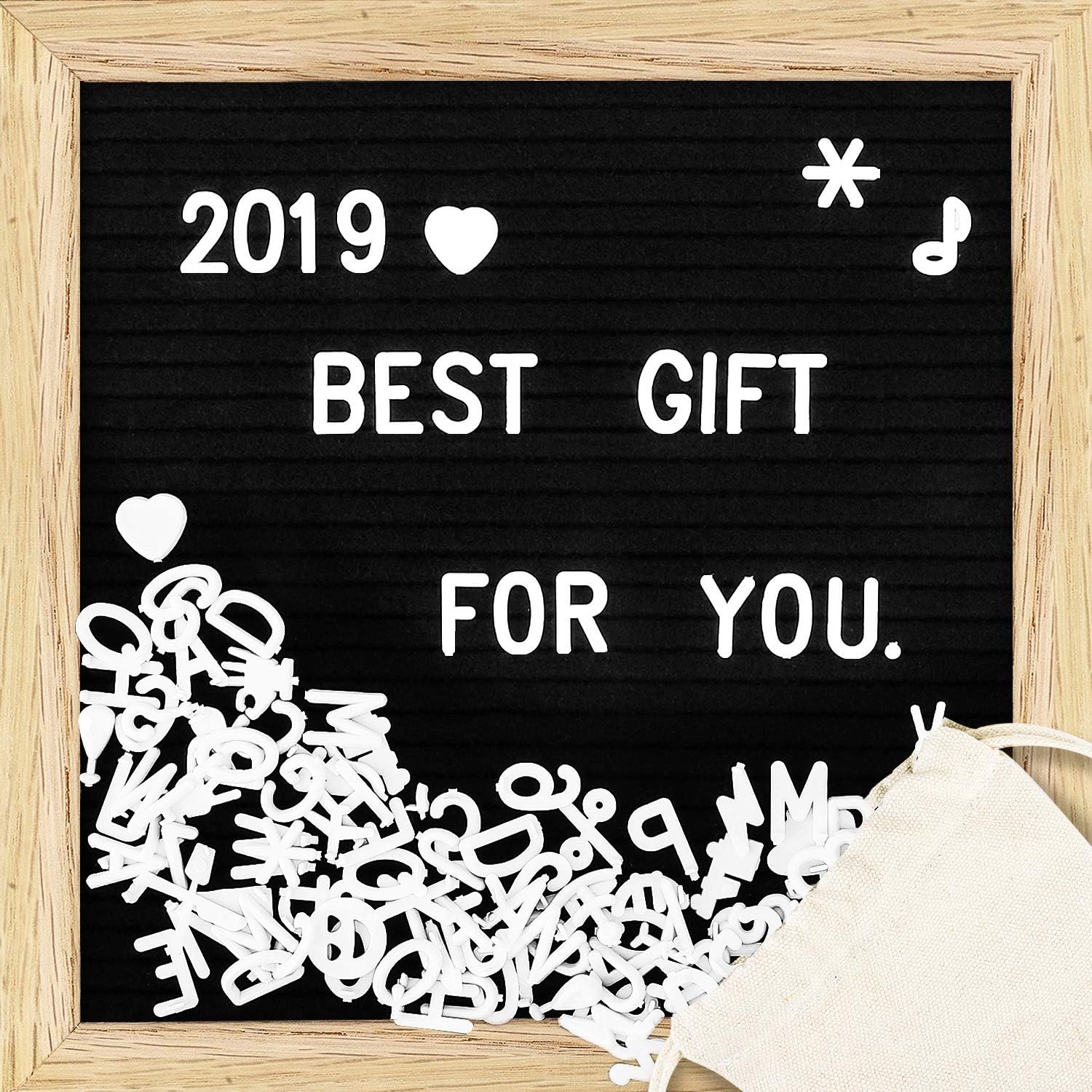 Amazon レターボード 掲示板 Atic メッセージボード インテリアボード コルクボード フェルト製 スタンド型 壁掛けも適応 枠付き 幅25 X 25cm 350文字記号数字付き 家族連絡メモ 伝言板 お祝い カフェのメニュー バレンタインデー Diy初心者にオススメ Black 掲示板