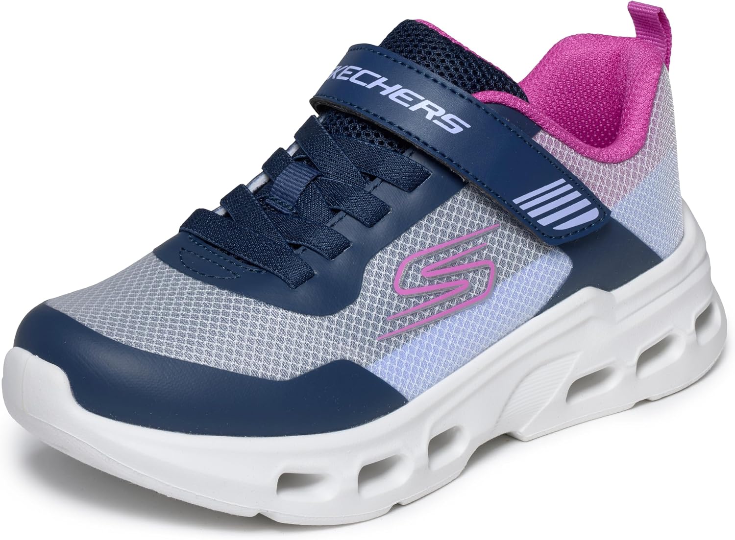 Skechers Girls Glide-Step Drift Sneakers - Lightweight Shoes | Casual, Glide-Step, Air-Cooled Memory Foam, Machine Washable, Adaptive Closure