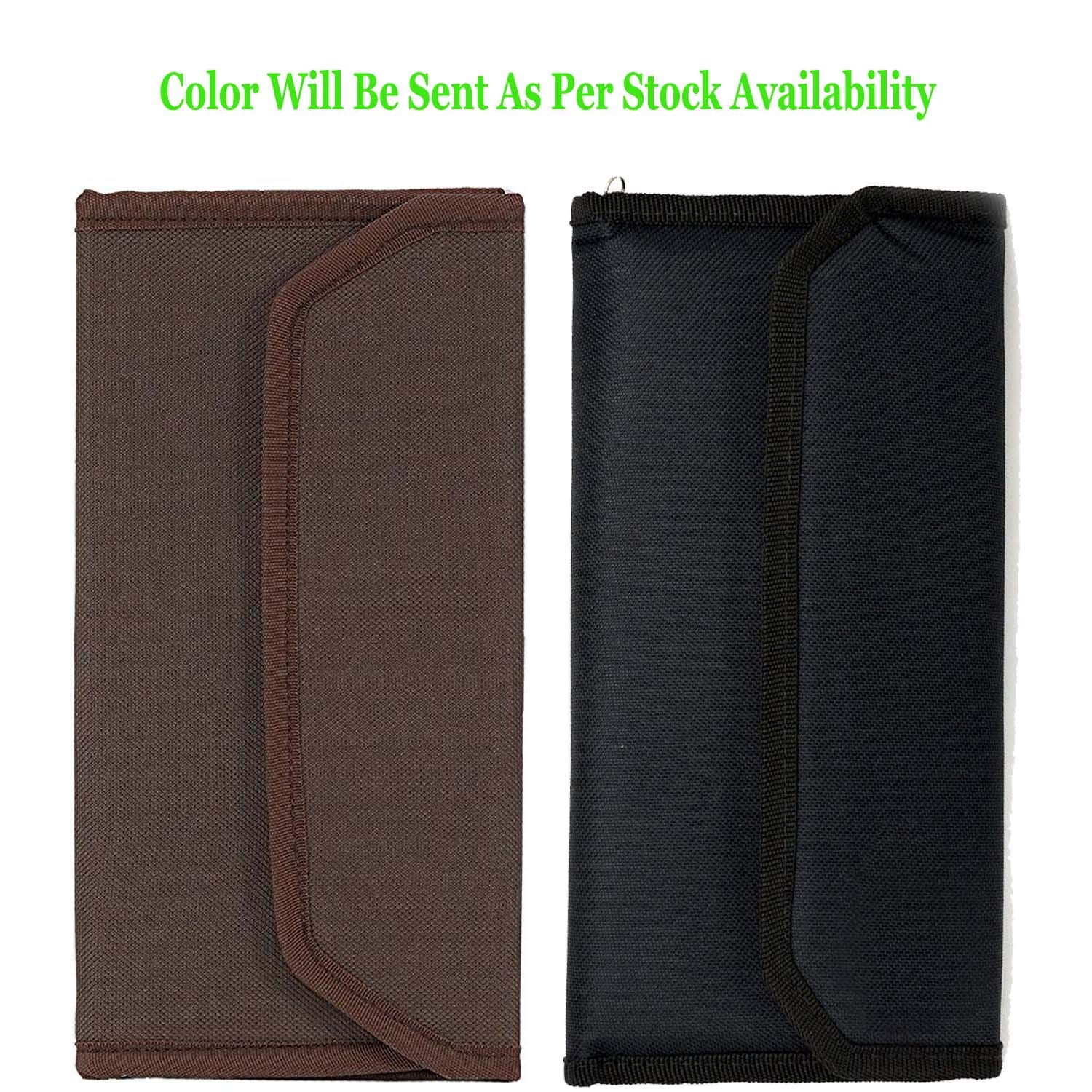 GreatDio Canvas Document Cheque Book Holder Multi Pocket Expanding Zip Pouch Travel Organizer Bag Case for Small Electronics and Accessories -(Color May Vary) 3