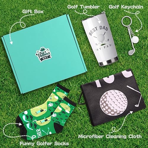 Miniatura 7 de Regalos de golf para hombres, regalos de golf para el día del padre, cesta de regalos de golf para amantes del golfista, divertido regalo de