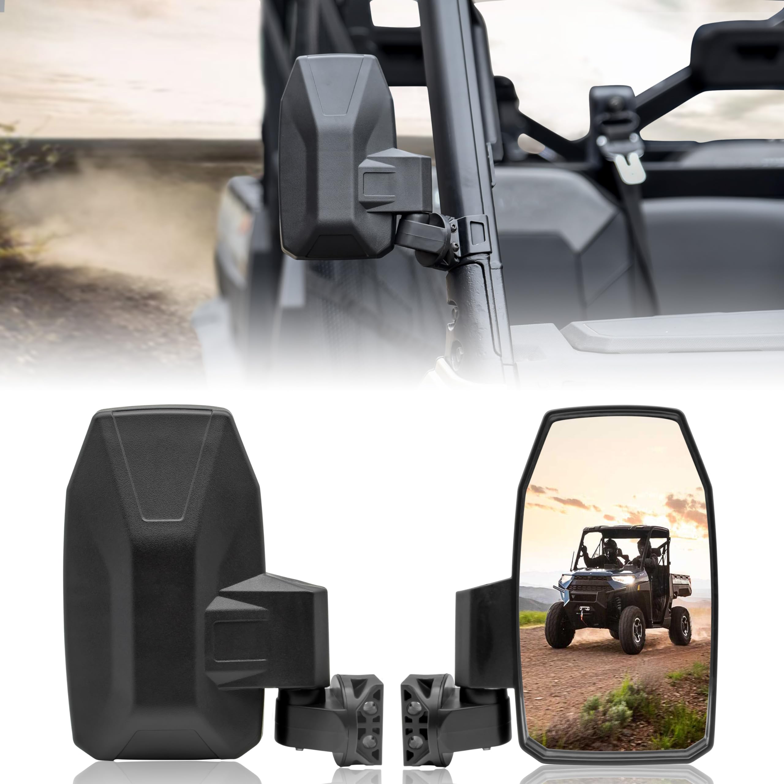 Amazon.com: SAUTVS Adjustable Folding Side Rear View Mirrors for