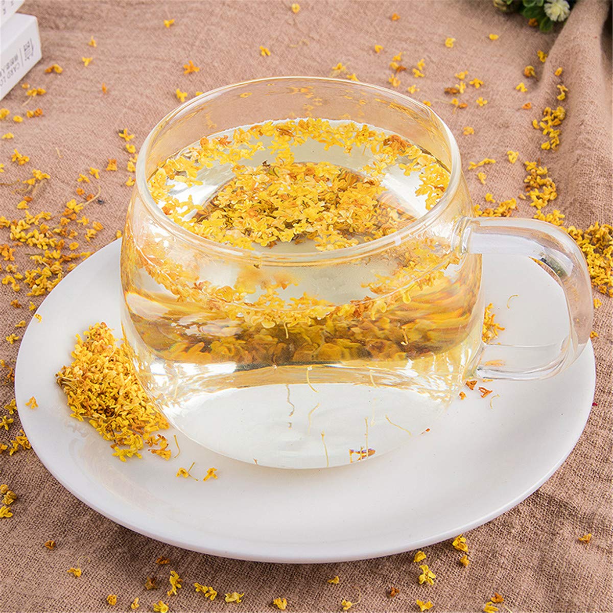 Tisane Thé vert Thé aux fleurs d'Osmanthus doux Fleur naturelle Flos Floraison (500g)