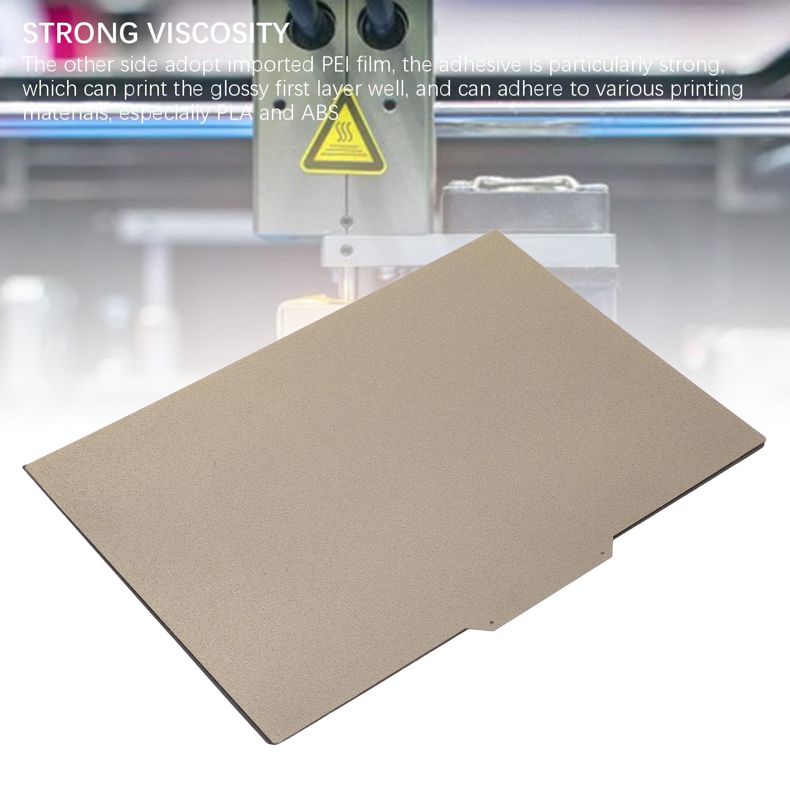 Strukturierte PEI Flexible Druckbettbettplatte 2 sieben 330 x 225 mm für Snapmaker J1S 3D -Drucker liefert doppelseitige PEI -Blatt mit magnetischer Basis einfacher