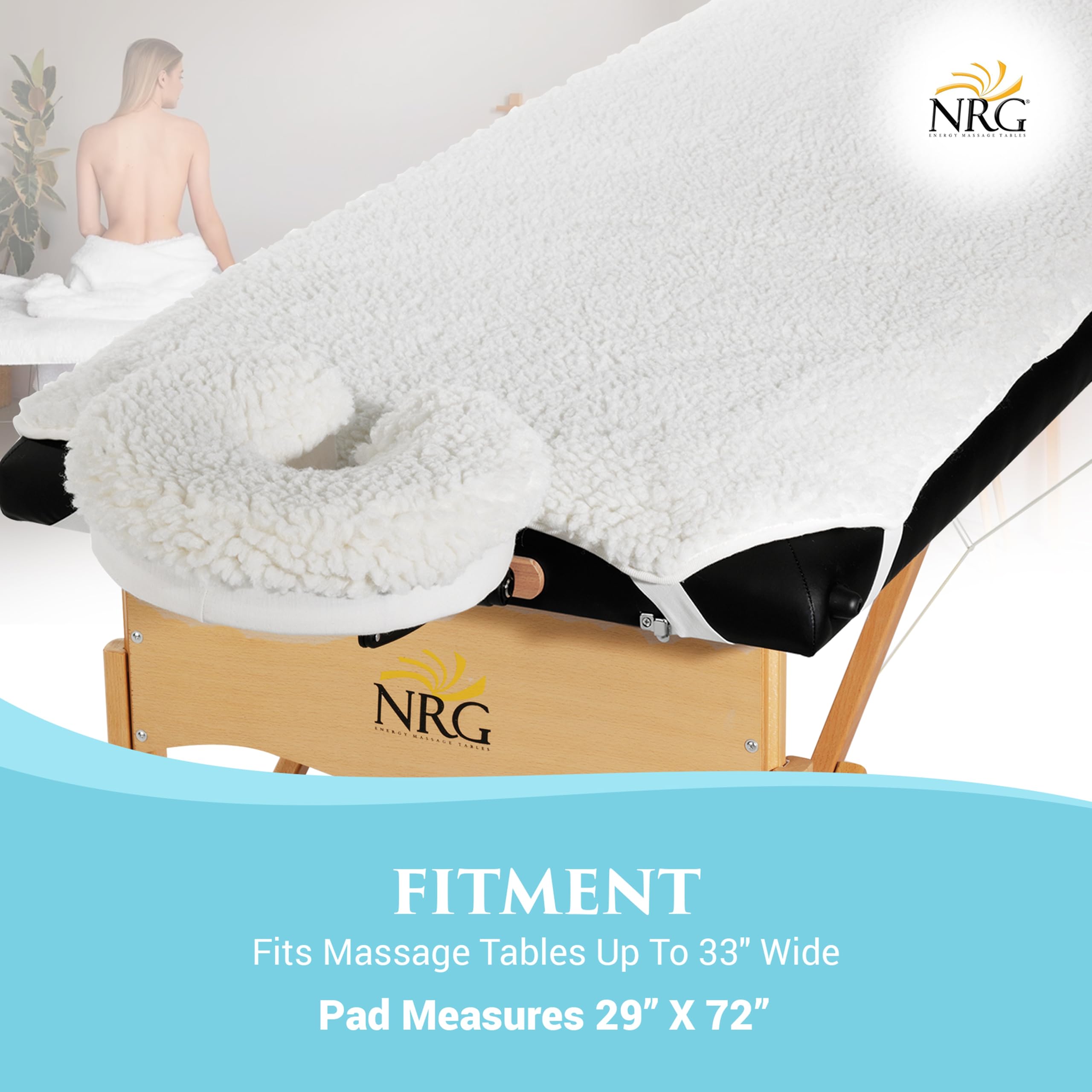 Amazon.com: Fleece Massage Table Pad & Face Cradle Cover By NRG