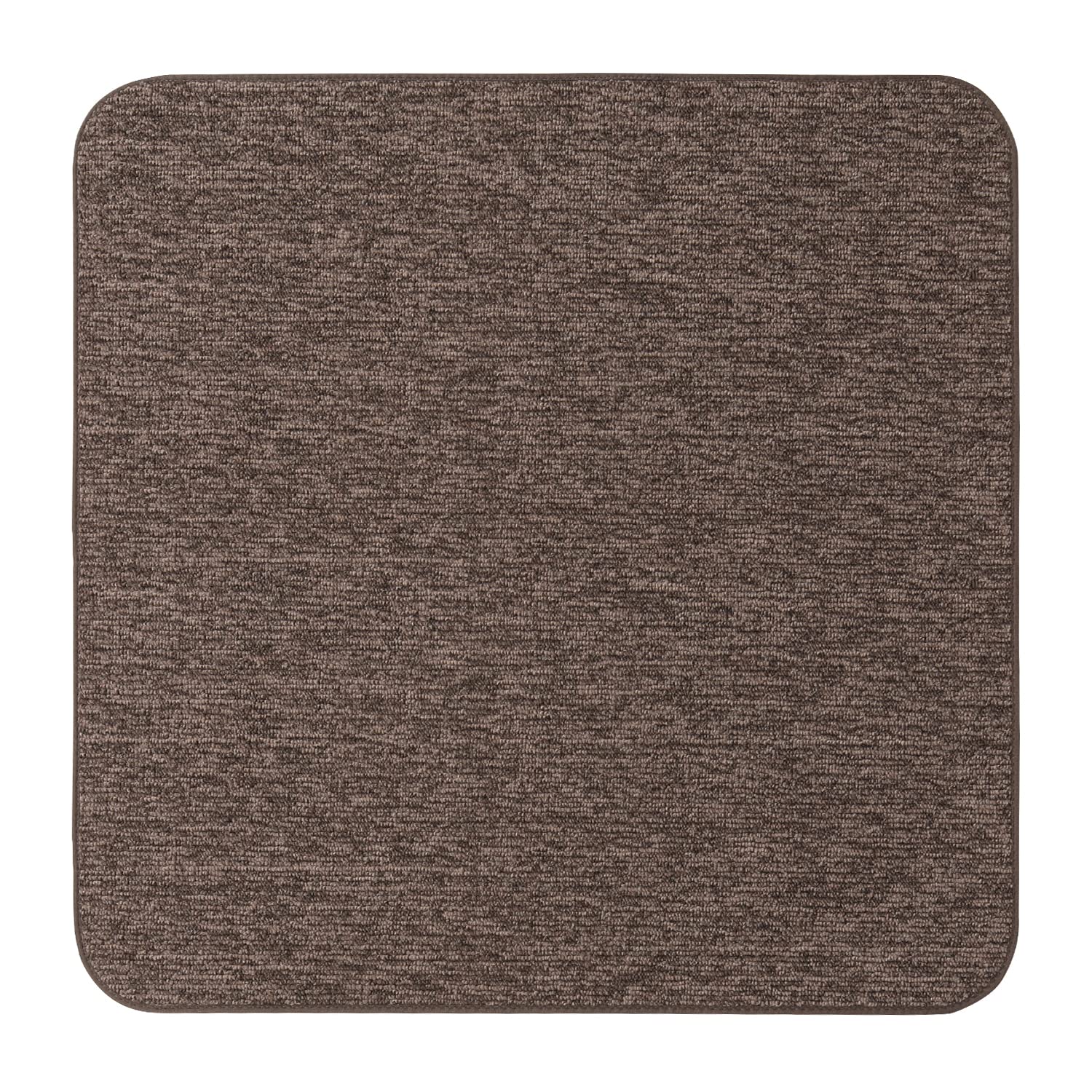 House, Home and More Skid-Resistant Carpet Indoor Area Rug Floor Mat - Pebble Gray - 3 Ft X 3 Ft - Non Slip Rubber Backing, Stain Resistant, Dog
