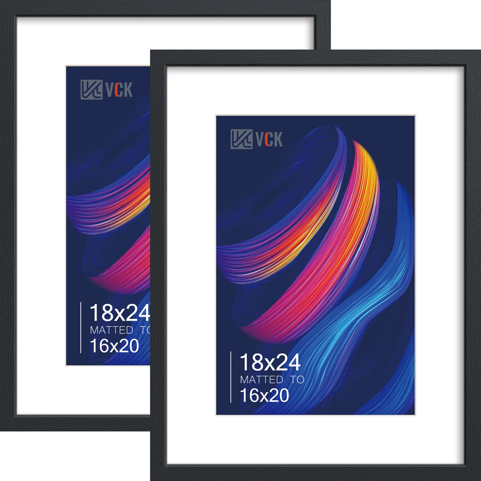 VCK Black Picture Frames 2-Pack