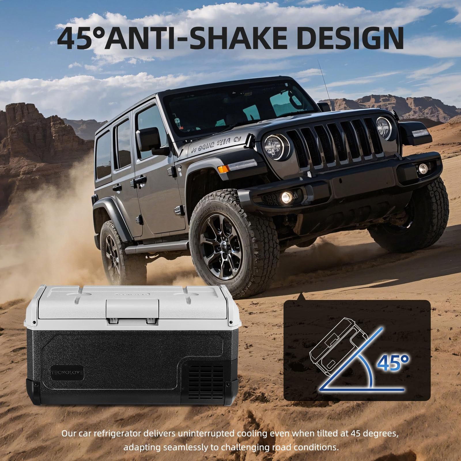 12V Car Refrigerator 21QT Portable Fridge Freezer with Blow Expansion Evaporator -4 68 12 24V DC 120-240V AC — view 6