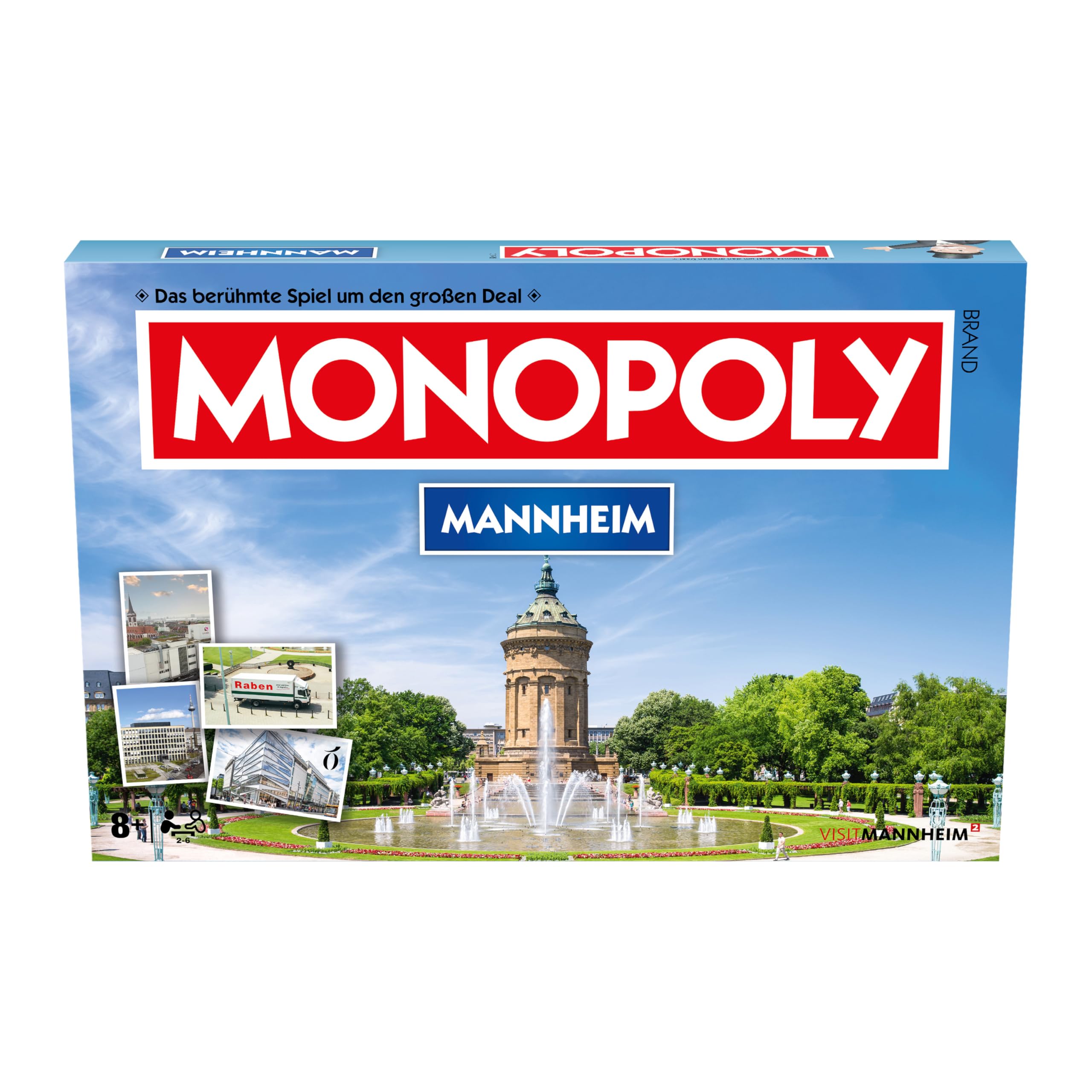 Monopoly Winning Moves Mannheim - Board Game - Age 8+ - German