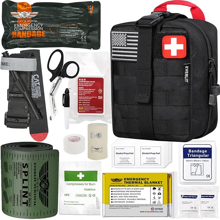 Buy EVERLIT Emergency Trauma Kit, CAT GEN7 Tourniquet 36" Splint