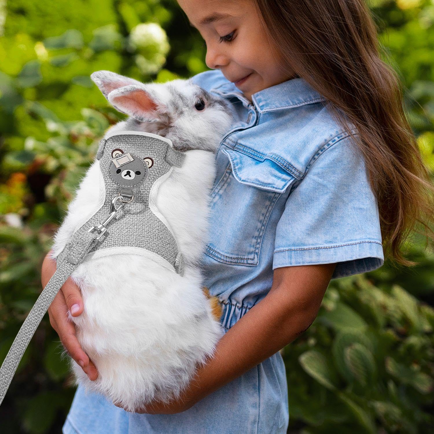 1 Pezzo di Guinzaglio per Conigli, Guinzaglio da Viaggio per Piccoli Animali Domestici, Simpatico Pettorale in Stile Gilet da Cartone Animato, Gatti E Altri Animali Domestici Che Escono.