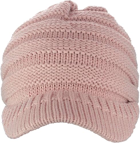 Miniatura 10 de CC Gorro de punto cálido y grueso con visera de ala