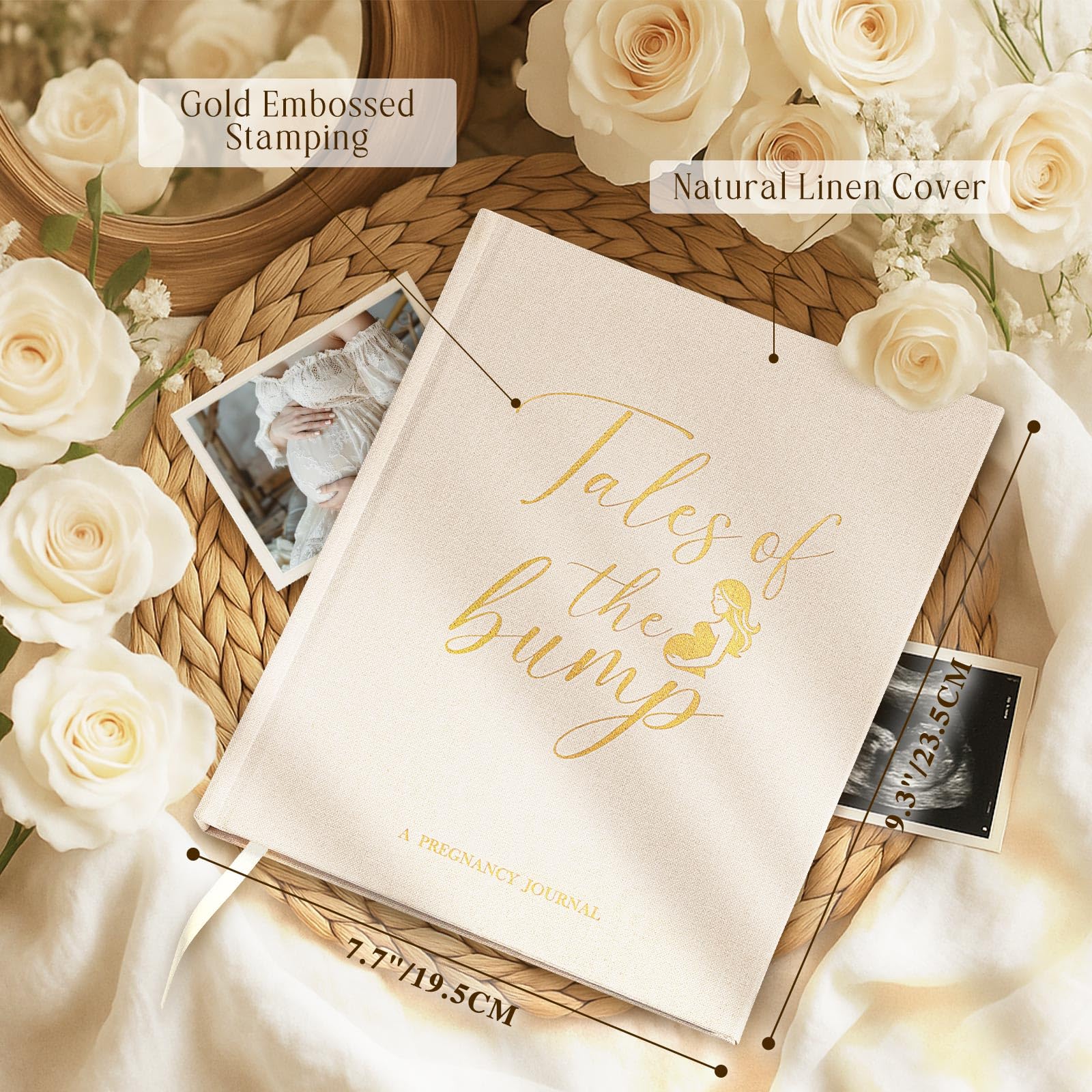 Lanpn My Pregnancy Journal Memory Book for First Time Mom 156 Page Pregnant Announcement Must Have Planner Scrapbook - Image 2