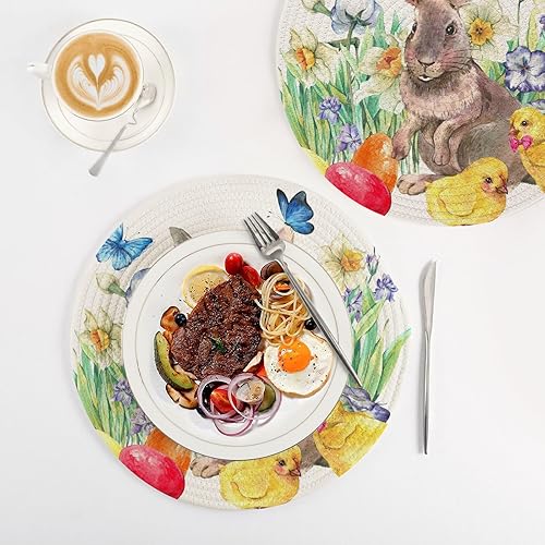 Miniatura 4 de 3 salvamanteles para ollas y sartenes calientes de 15 pulgadas, tejido de hilo de algodón, posavasos grandes de algodón para tetera, campista,