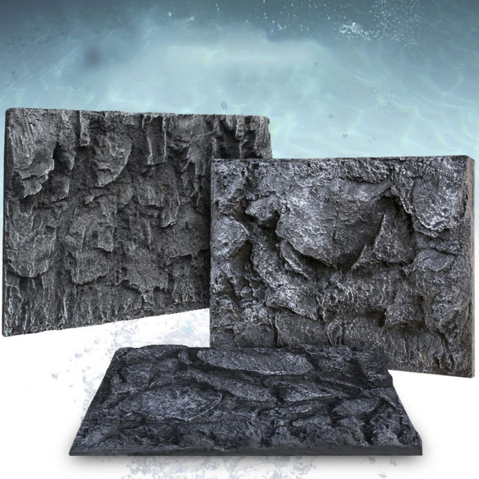 Terrarium Rückwand (60 cm x 45 cm) für EIN ästhetisches Reptilien Terrarium mit realistischer Steinoptik. Diese Steinsimulationsplatte eignet Sich ideal für Bartagamen und andere Schildkröten.