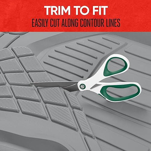 Miniatura 5 de Motor Trend 943-GR FlexTough Defender - Tapetes para vehículos de gran profundidad, resistentes, de contorno, para todo tipo de clima, pueden