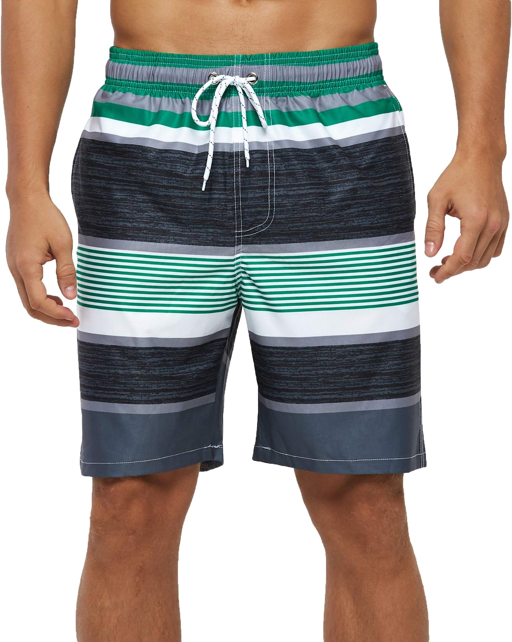 SILKWORLD Mens Swimming Trunks Quick Dry Bathing Suits Swim Shorts with Mesh Lining and Pockets