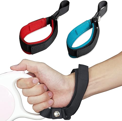 Miniatura 19 de Correa de muñeca retráctil para perro, manos libres, ajustable, azul rey Sapphire Blue,Negro y azul,Ambos negros,Ambos gris,Negro cool,Negro &