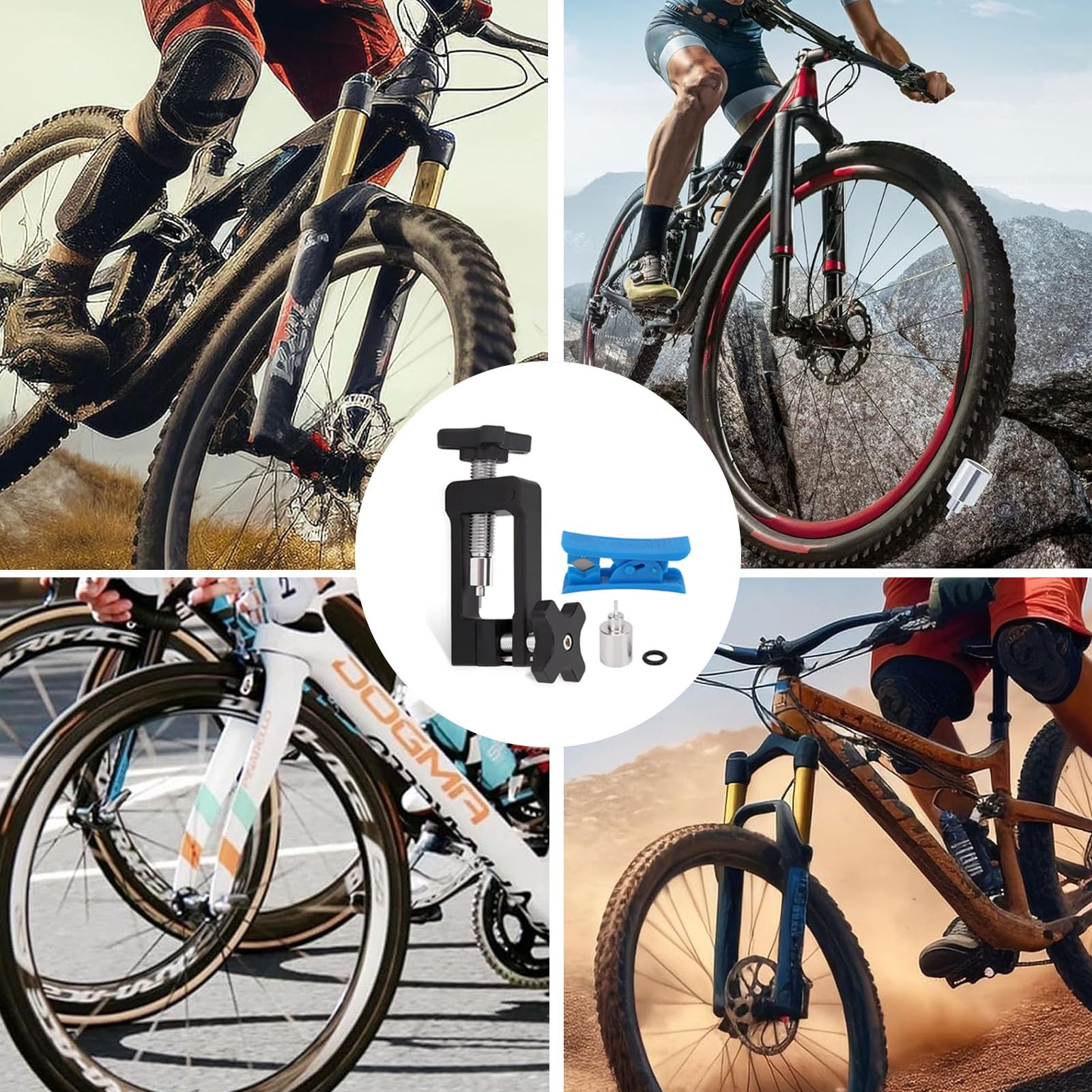 Narzędzie do wkładania igieł, do roweru z wężem hydraulicznym, z nożem, do montażu drążków igłowych, rowerów górskich, szosowych