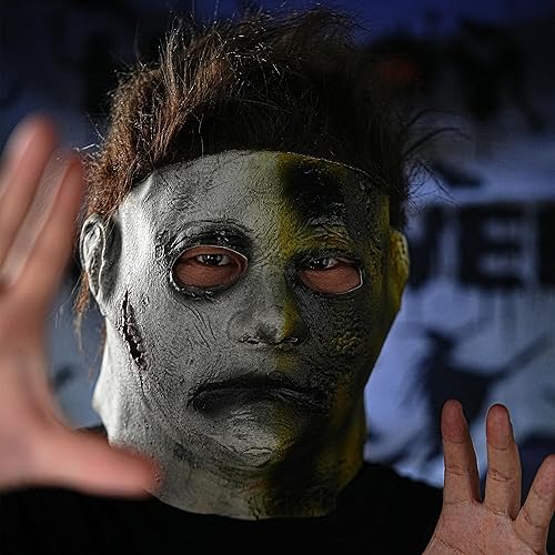 Miniatura 7 de YU FENG Máscara de disfraz para Halloween, mascarada, cosplay, fiesta divertida