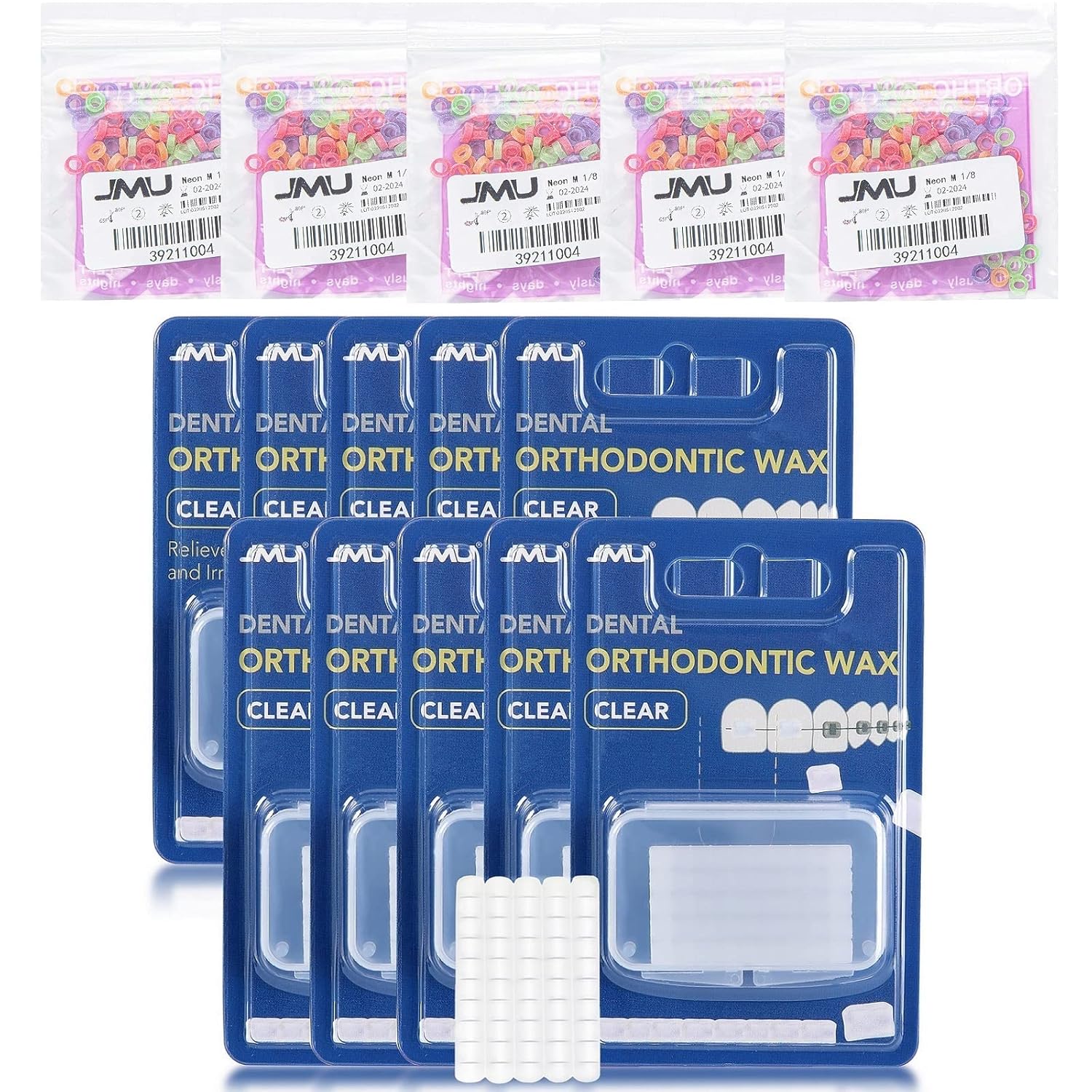 JMU 10 Packs Dental Orthodontic Wax for Braces Aligners