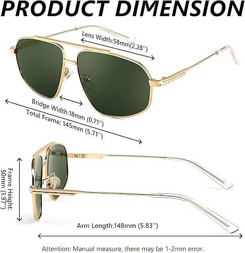 Vista 6 de FEISEDY Gafas de sol polarizadas estilo aviador retro para mujeres y hombres de los años 90, pequeñas sombras vintage, gafas de sol de espejo