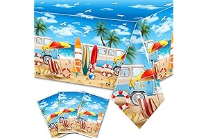 Vibrant HAKOTI Beach Tablecloth: A Splash of Summer for Your Tabletop