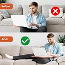 eStand Lap Board for Study | Home | Dining | Office | Laptop | Computer Desk | Reading & Writing | Multi-Purpose | Made in India | (MENDARIN, LB-16X24-MENDARIN) gallery image