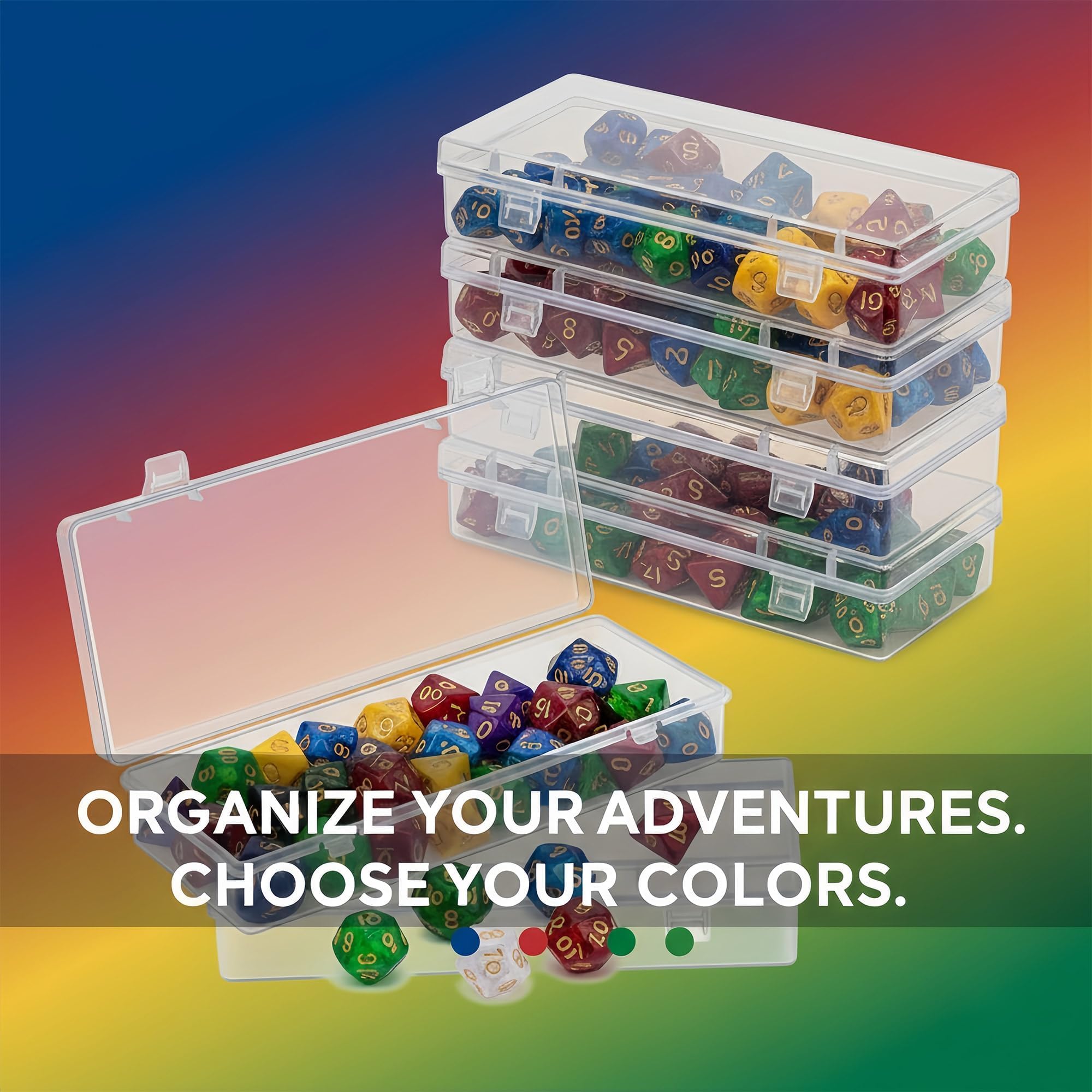 Clear Plastic Storage Boxes - 6 Pack -8