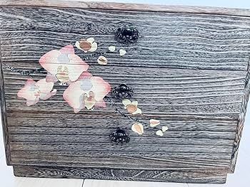 Amazon.co.jp: 会津やまご 桐 小箪笥 三ッ引 時絵 ミニチェスト