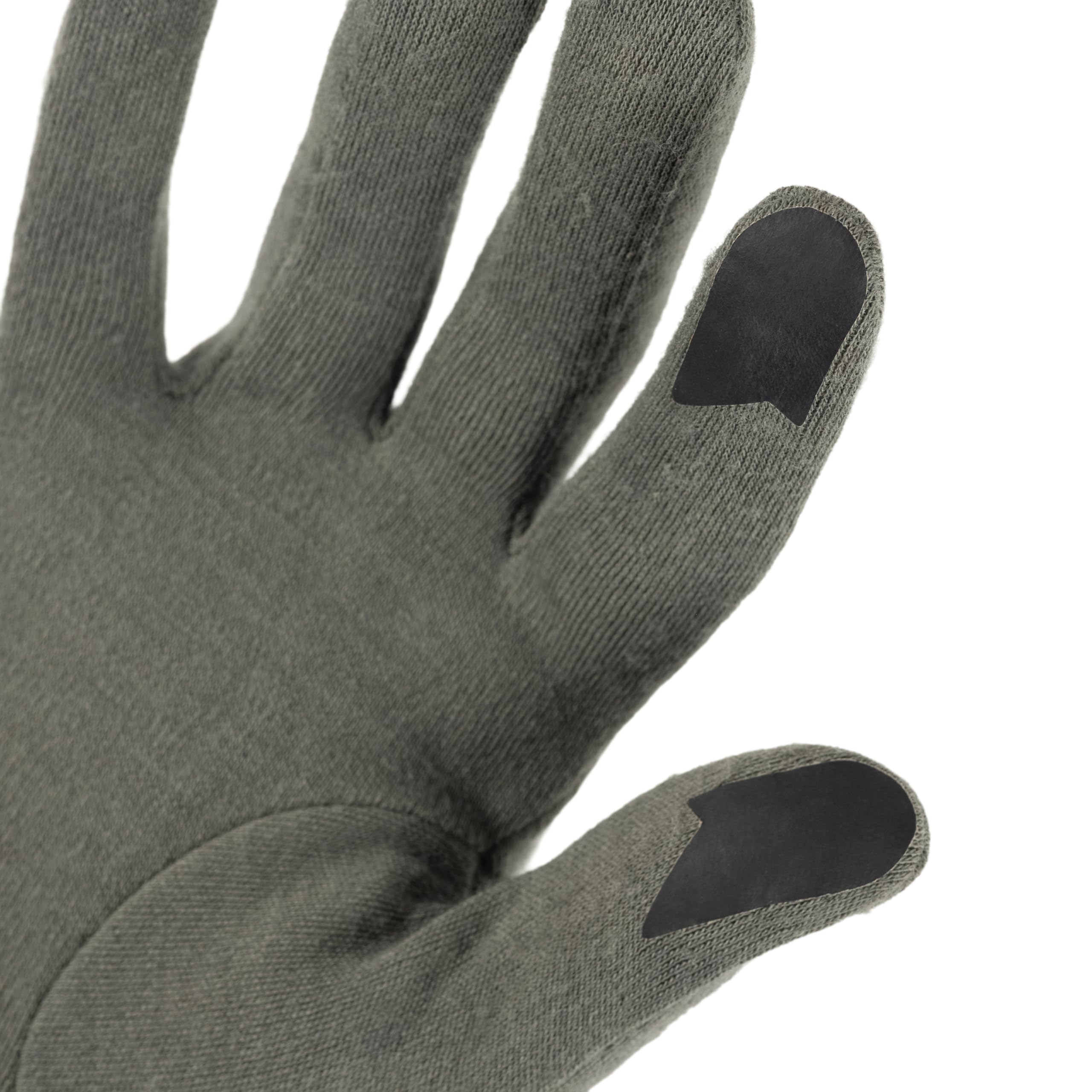 Buff| Guantes Merino Midweight Bufanda Multifuncional 100% Lana Merino, Senderismo, Aire Libre, Sostenible, Ligera Hombre Mujer L Verde