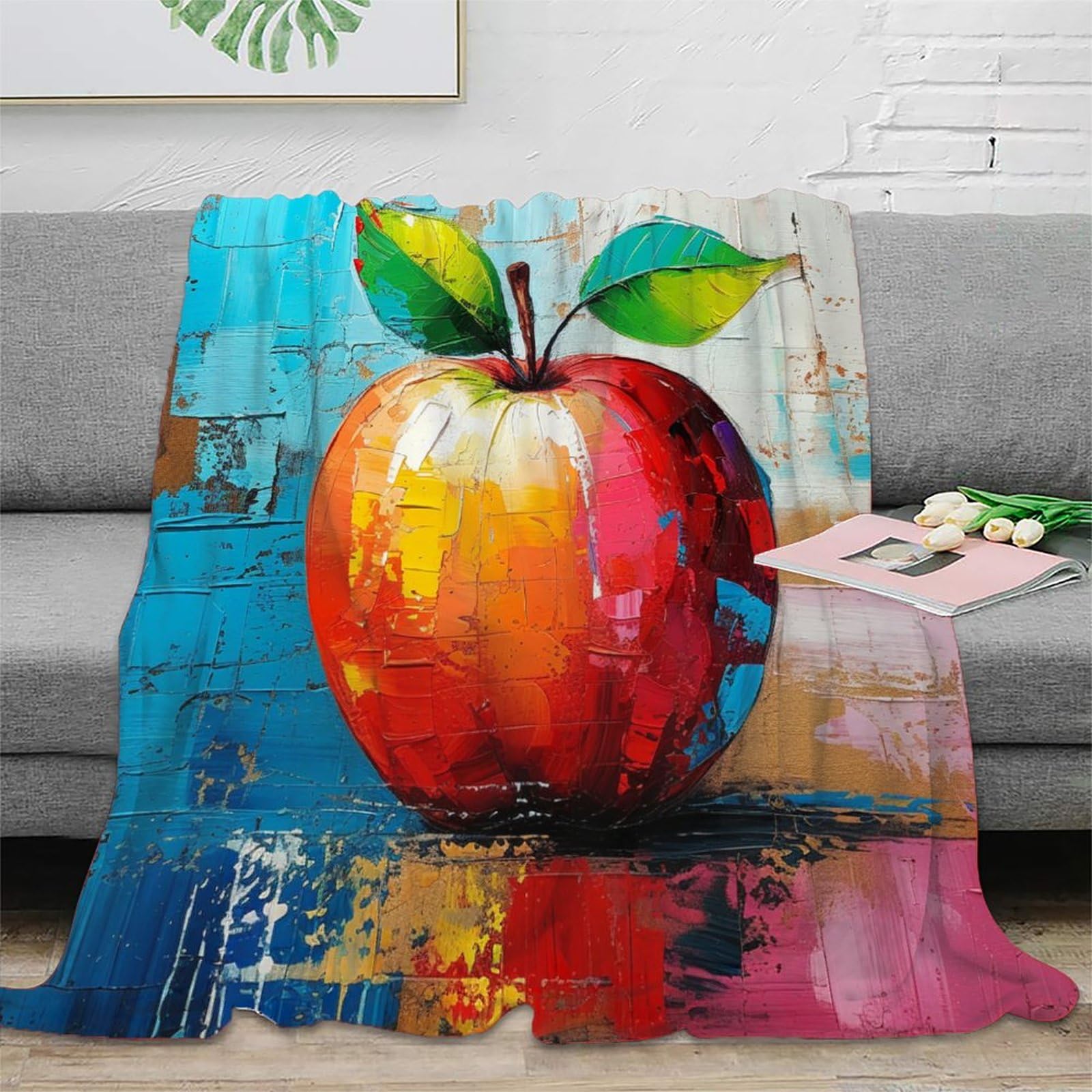 Coperta morbida in pile di flanella, regalo di compleanno per amici, famiglia, regalo di Natale per amici e partner, coperta natalizia per divano letto 150 x 200 cm