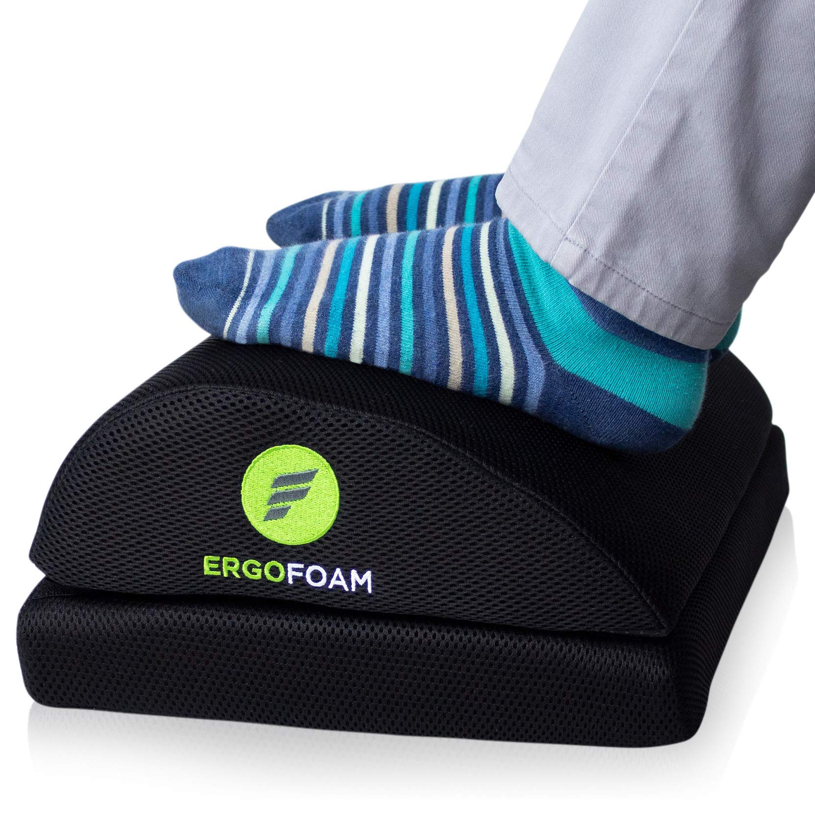 Buy ErgoFoam Adjustable Foot Rest for Added Height (Mesh) Orthopedic Teardrop Design Large