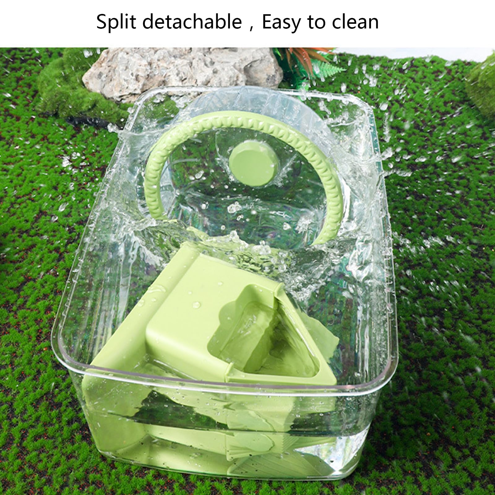 Jouet d ' Exercice pour Gerbille, Roue de Jogging rotative Transparente pour Animaux de Compagnie, pour Hamsters, gerbilles, Souris, Bol de Nourriture pour Hamster