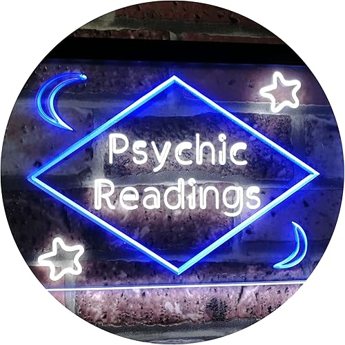 Miniatura 9 de ADVPRO Lecturas psíquicas Moon Star - Letrero de neón LED de doble color, blanco y morado, 12 x 8.5 pulgadas st6s32-i3113-wp