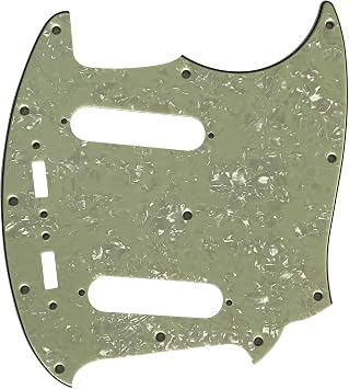 Guitar Parts For Fender US Mustang Classic Series Style Guitar Pickguard 4 Ply Vintage Green Pearl