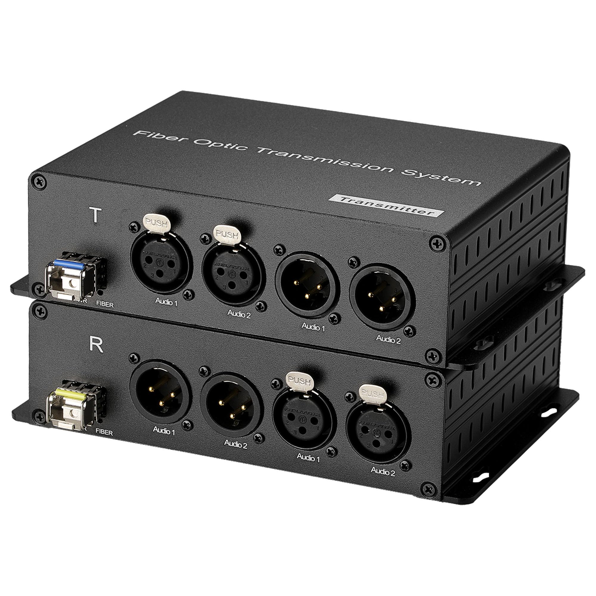 Amazon.com: XLR Balanced Audio Over Fiber Optic Extender A Pair