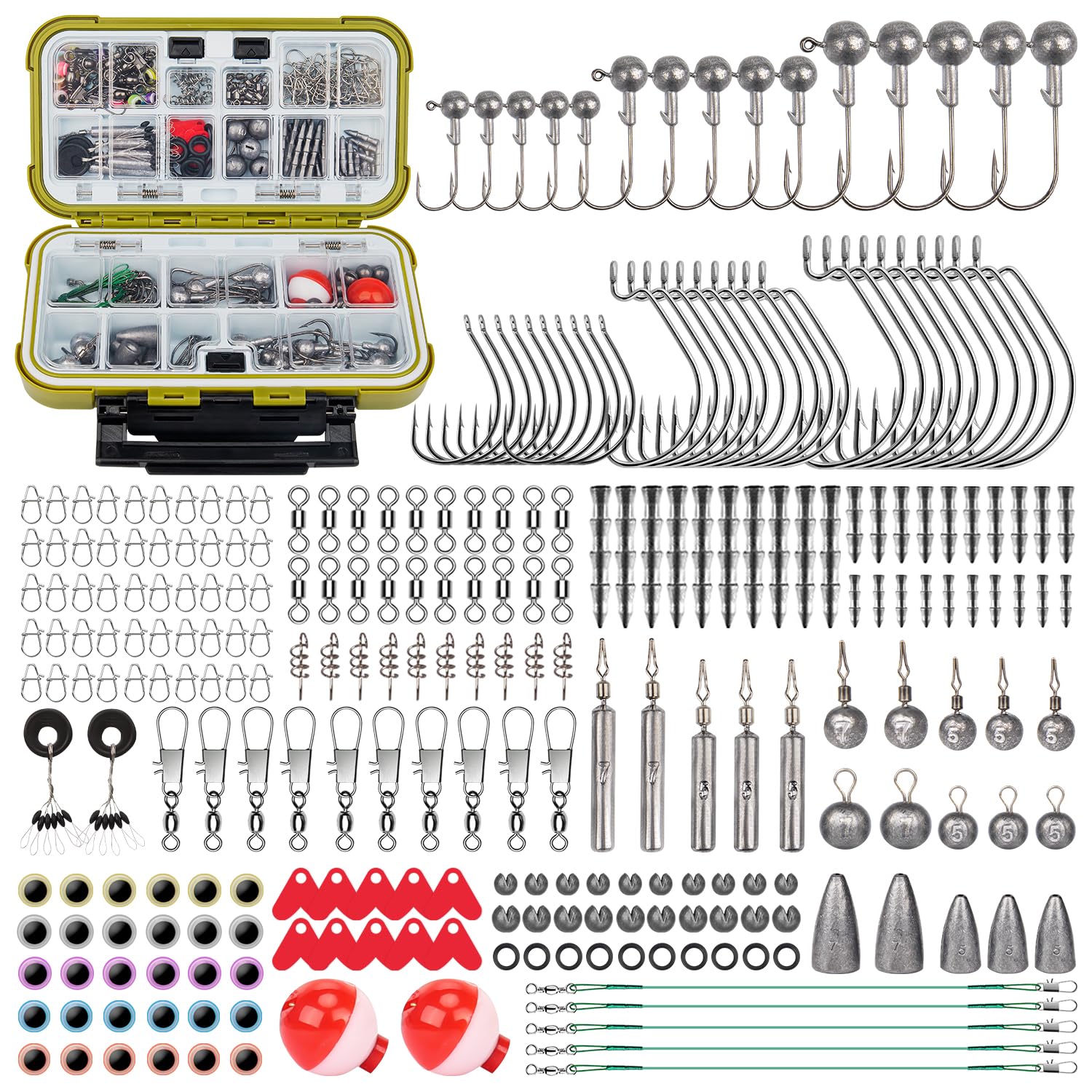 GOTOUR Fishing Lures Kit - 128pcs Tackle Box -10 GOTOUR Fishing Lures Kit - 128pcs Tackle Box -10