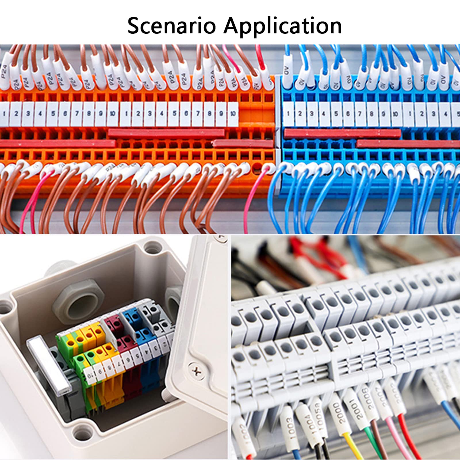 Borne D'alimentation UK 2.5B Kit de Borniers Sur Rail DIN, Borniers Sur Rail DIN, Borniers Sur Rail DIN pour Projets D'automatisation de Bricolage, Automatisation de la Production