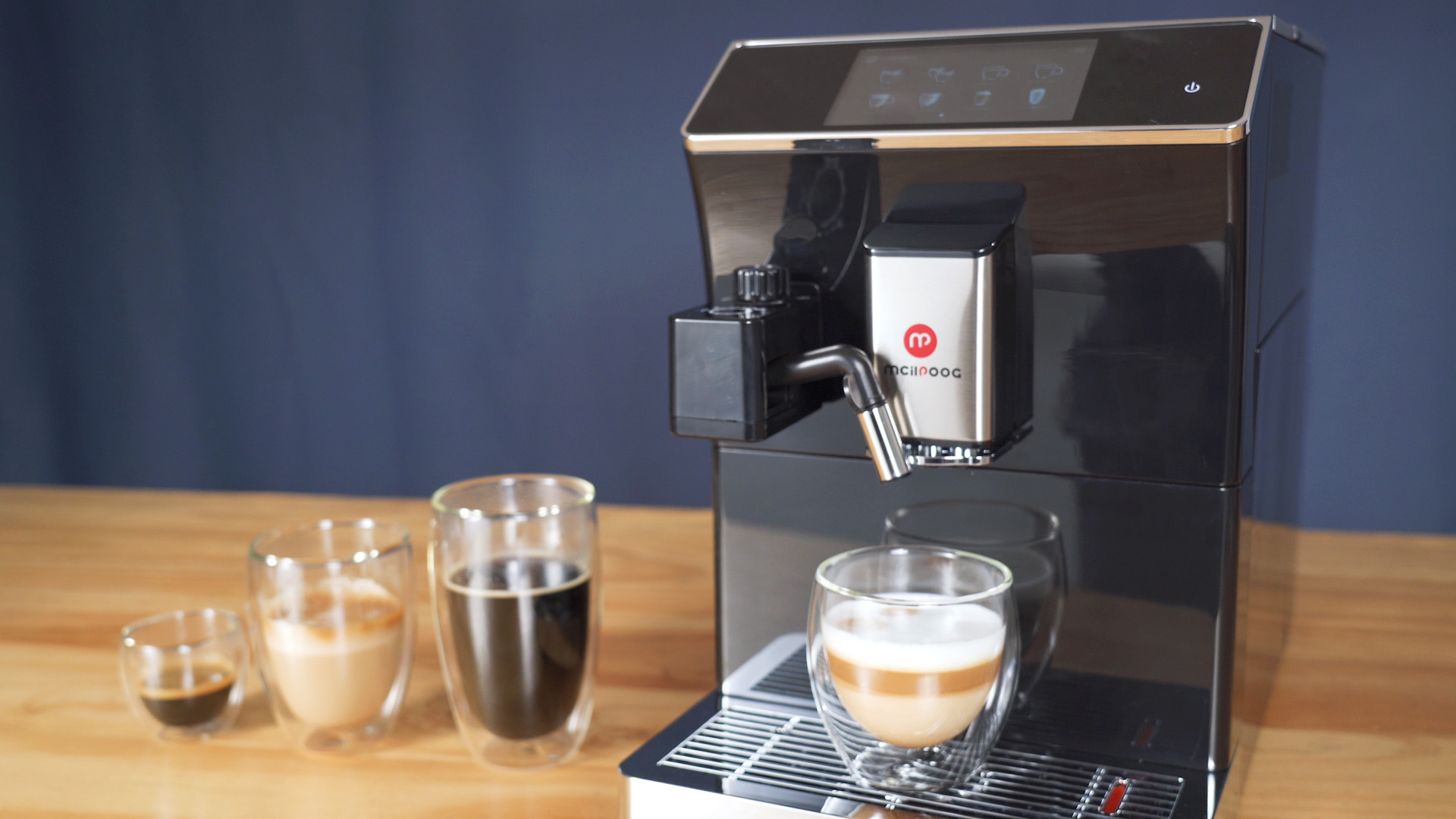 Amazon | Mcilpoog コーヒーメーカー WS-203 全自動エスプレッソマシン