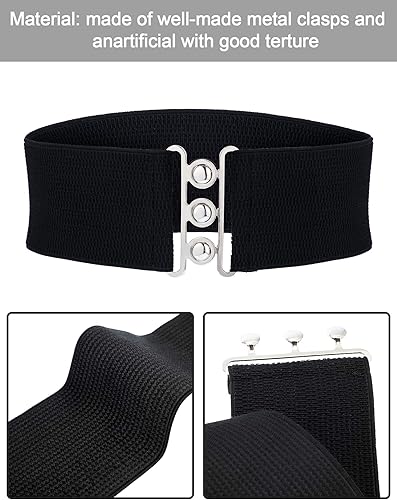 Miniatura 5 de Bufanda de disfraz de los años 50 con diseño de lunares, diadema de ojo de gato, cintura, as the pictures shown