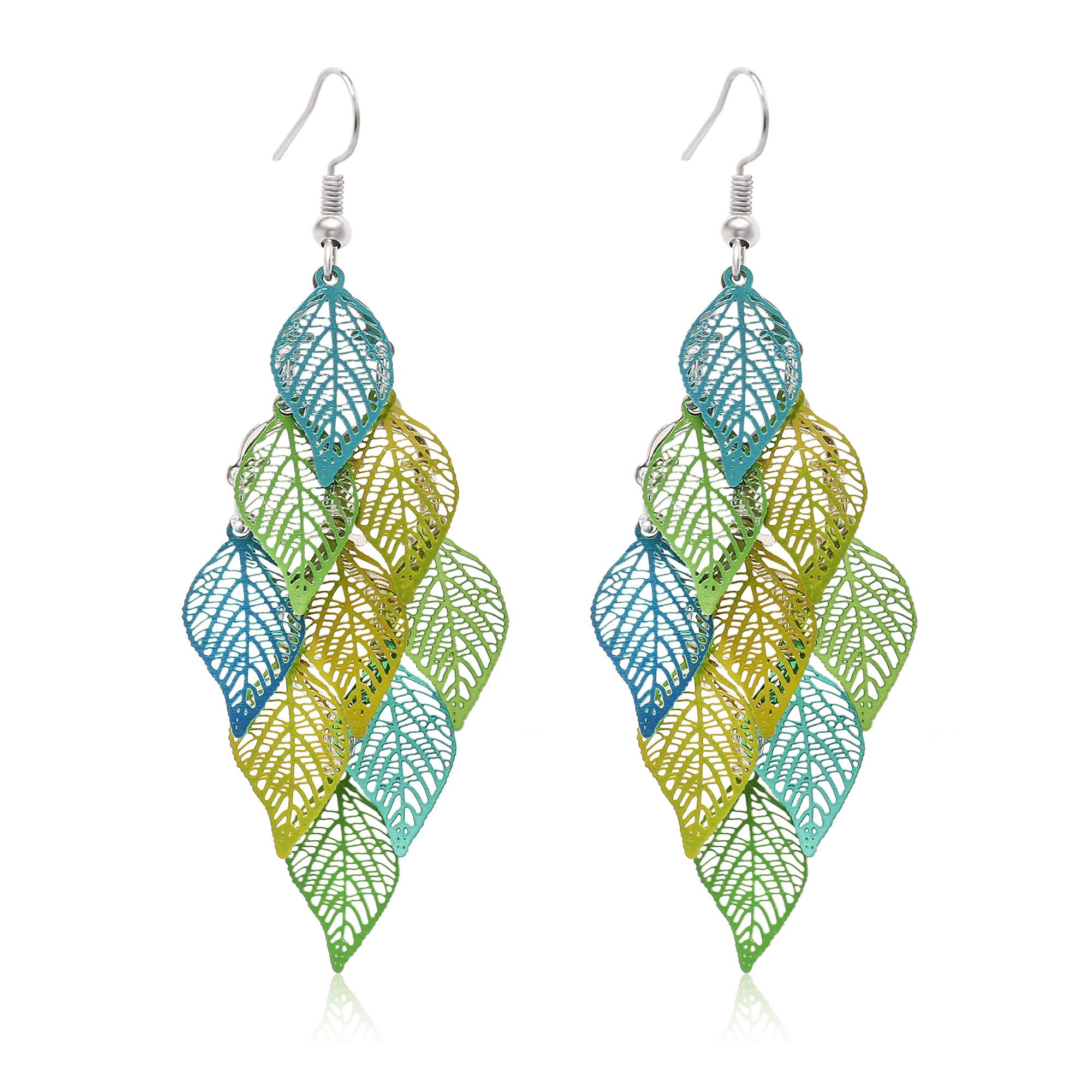 Aisansty Dangle Earrings for Women Handmade Boho Super Lightweight Chandelier Dangle Drop Earring Gold Silver Plated