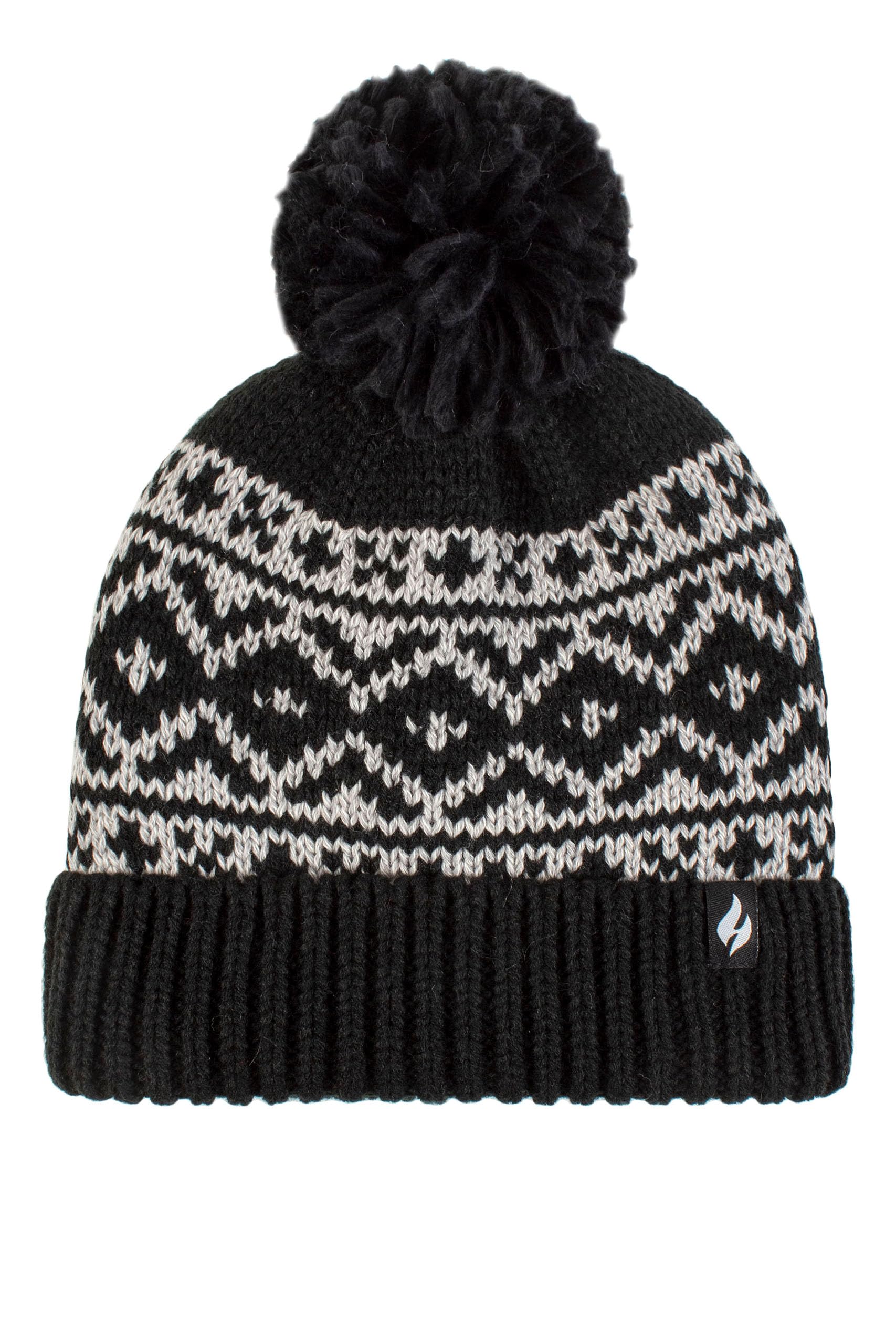 SOCKSHOP Heat Holders Women's Turn Over Cuff Hat - Black