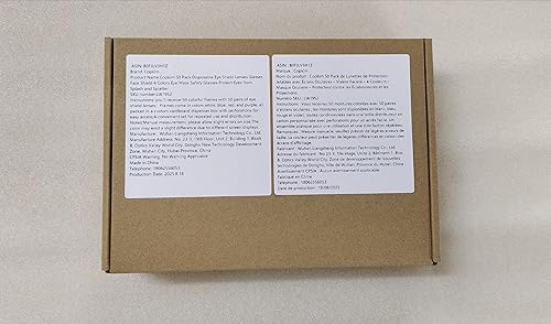 Miniatura 2 de Paquete de 50 lentes desechables para protección de ojos, gafas de seguridad transparentes, protección facial, 4 colores, a prueba de arañazos,