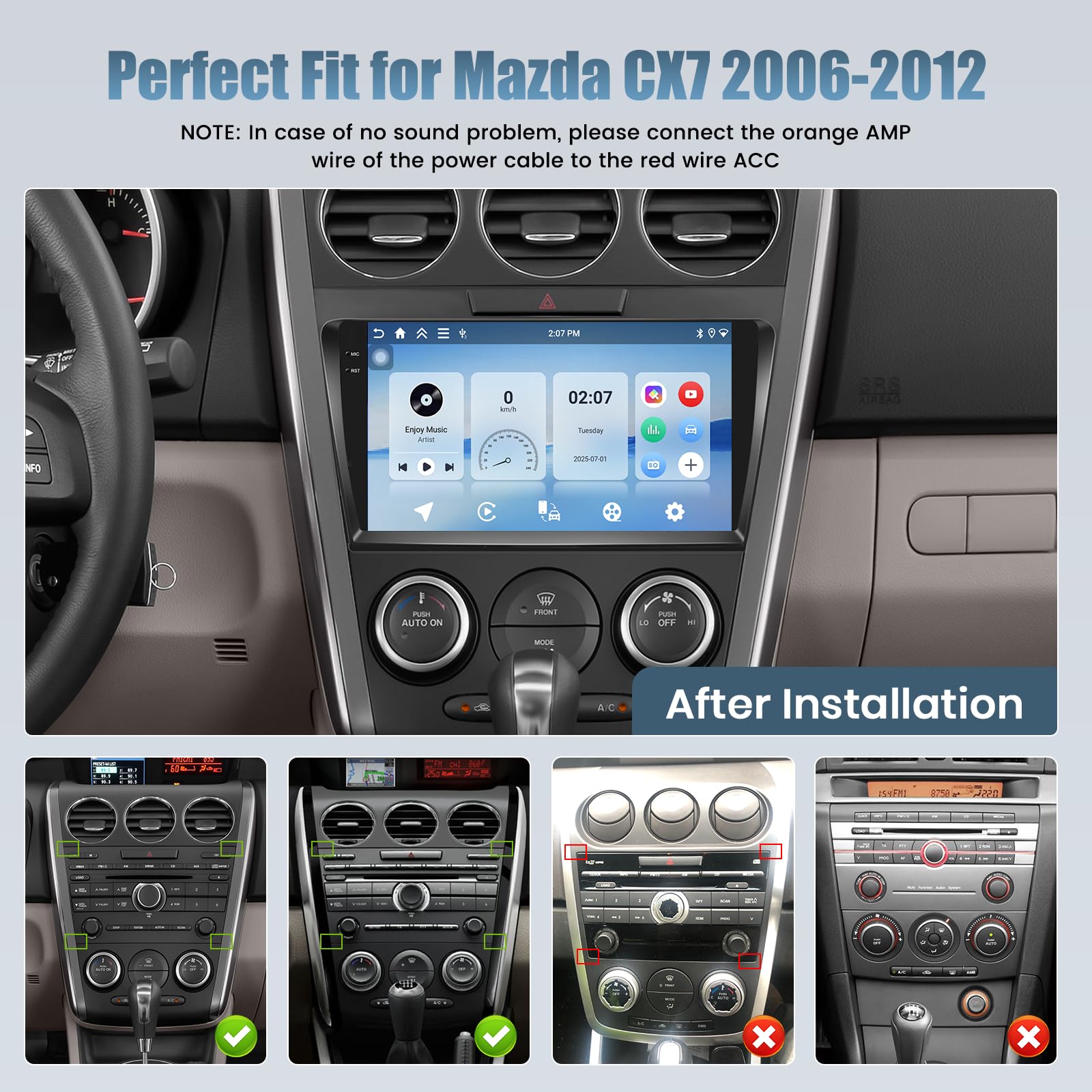カーオーディオ CXA7615 Amazon.com: 4+128G Radio for Mazda CX7 2006-2012, 9