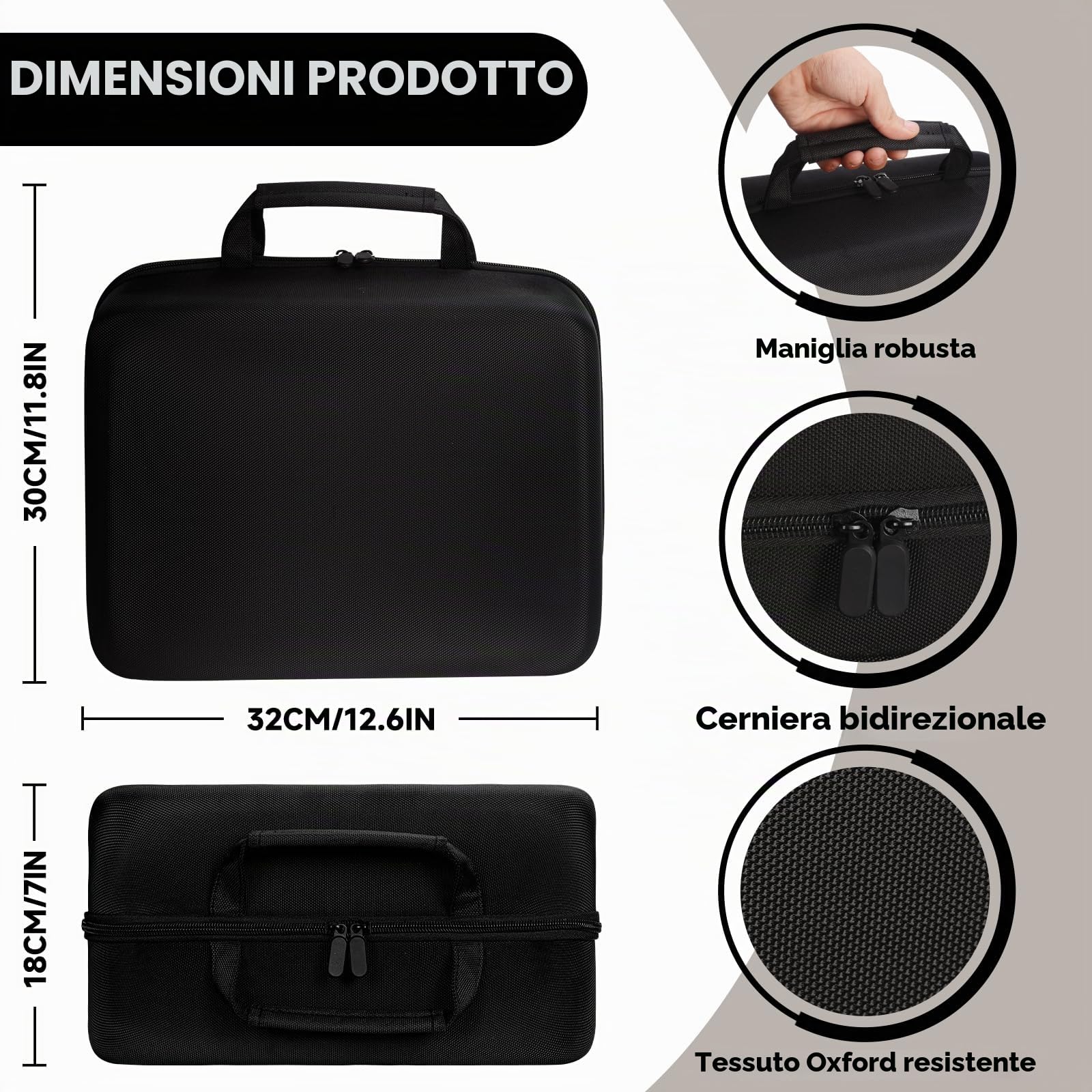 Miniature, scatola di trasporto con 116 slot per miniature con 4 strati di schiuma, scatola di trasporto per miniature RPG compatibile con Warhammer 40k e DND Minis, Nero