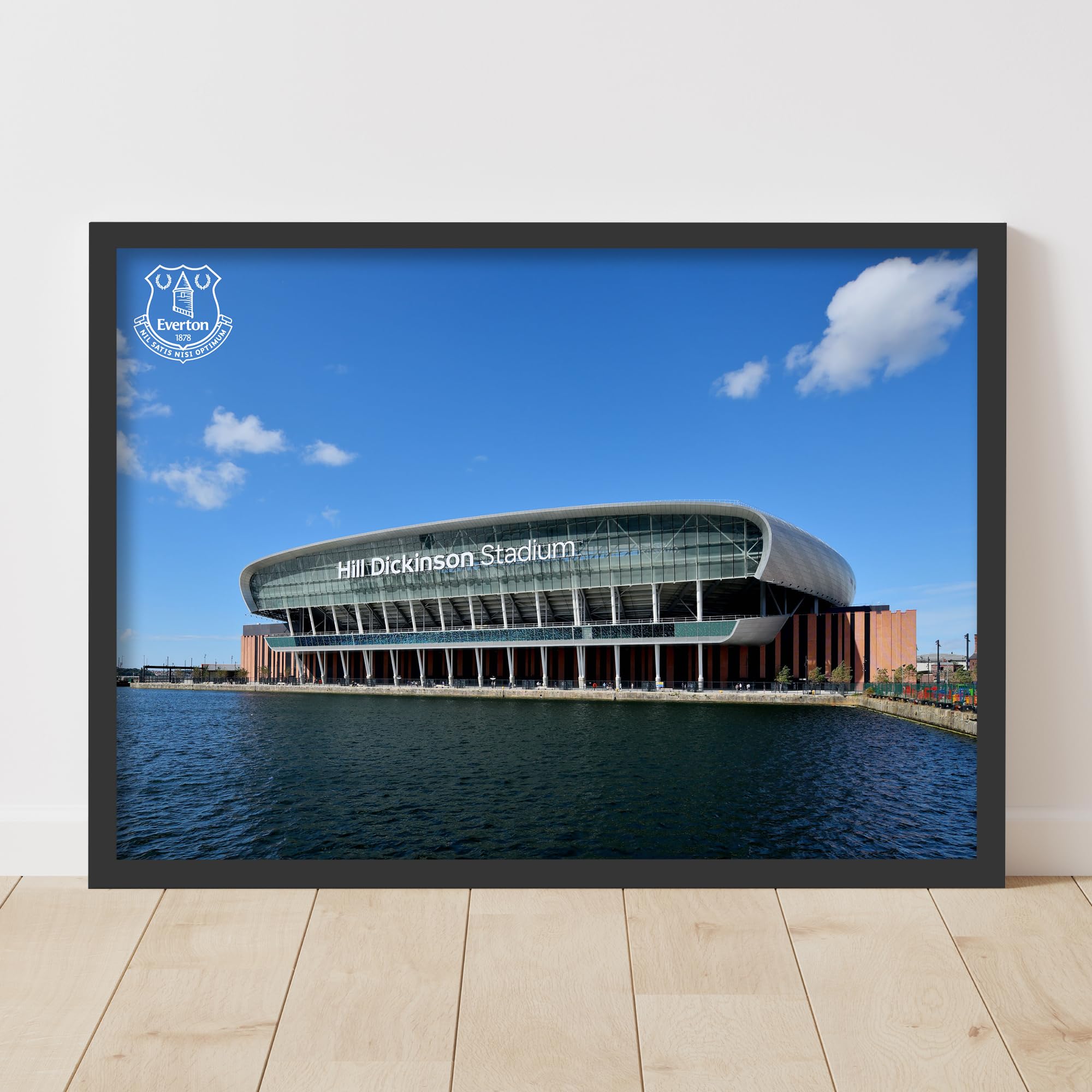 Everton FC Print - Hill Dickinson Stadium On The Water Poster Football Art (42cm x 59.4cm - A2)