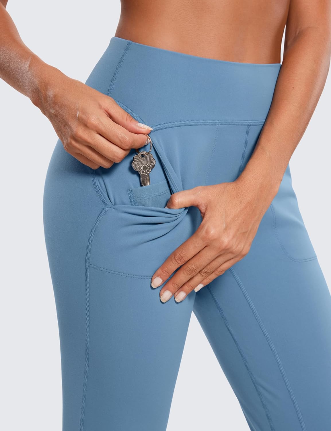 CRZ YOGA Womens Butterluxe High Waist Cropped Joggers 23" - Lounge Workout Leggings Yoga Capris Pants Pockets Buttery Soft - Image 4