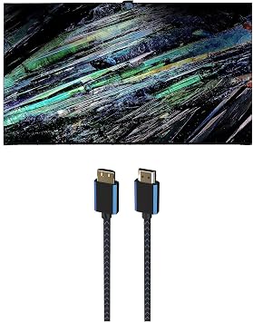 Sony XR77A95L 77 Inch QD-OLED 4K UHD Smart Google TV with AI Upscaling with a 5S-4KHD2-2.5M V-Series 2.5m Premium 4K HDR HDMI Braided Cable 2023