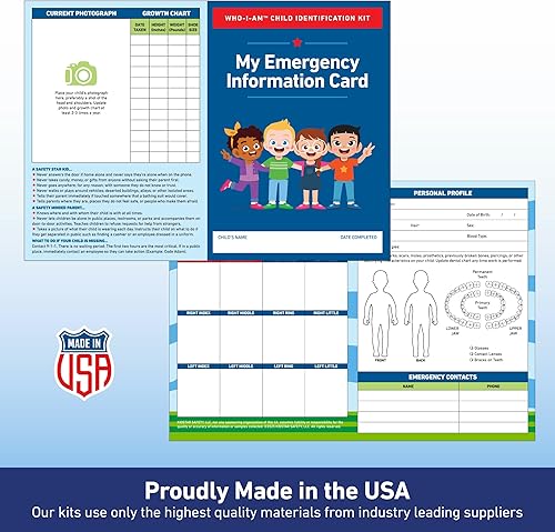 Miniatura 8 de Kits de identificación infantil con huellas dactilares y muestras de ADN (paquete de 100)