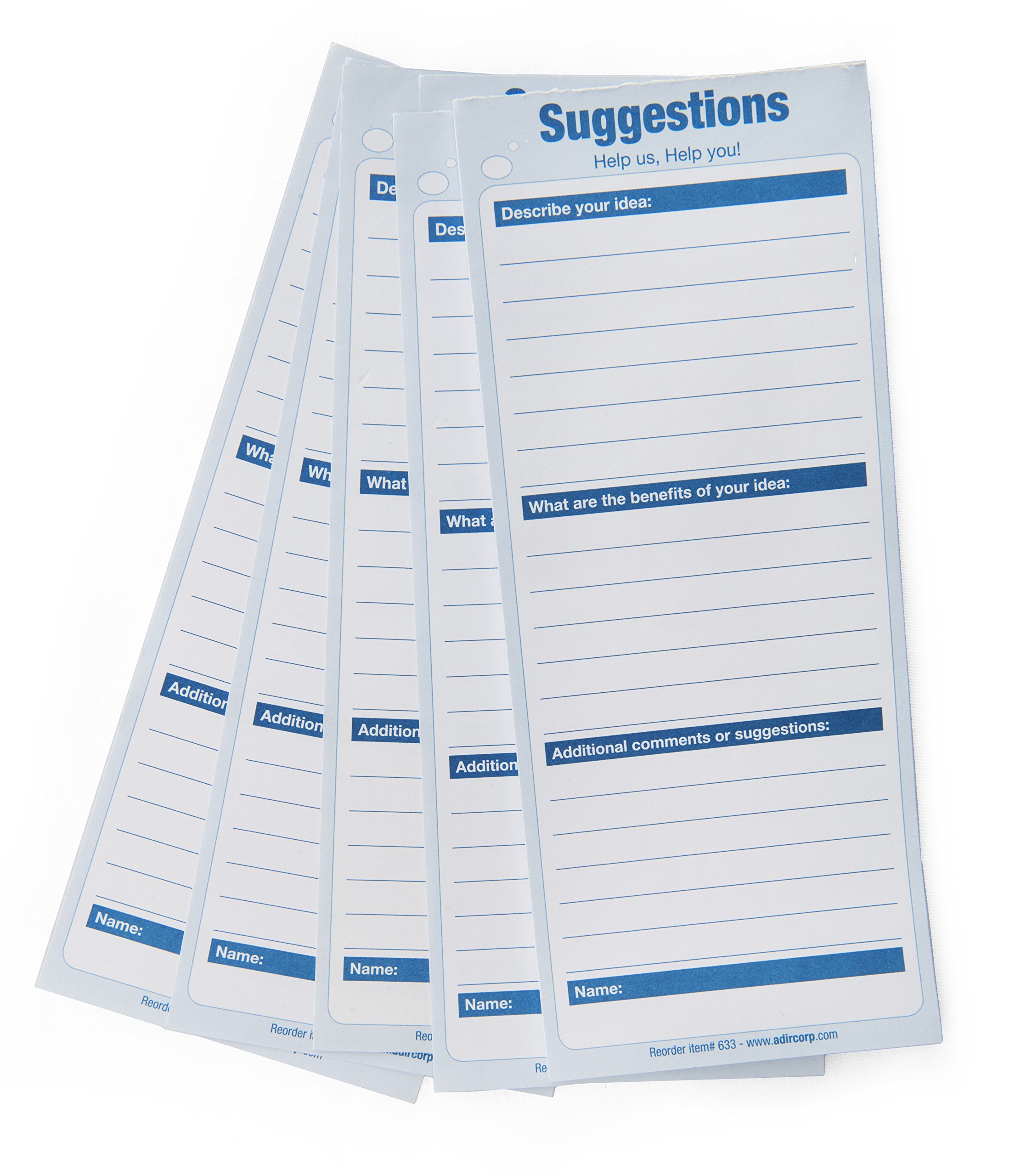 Adir Corp. 633 Refill Suggestion Box Cards (25 Ct.) by Adir Corp.